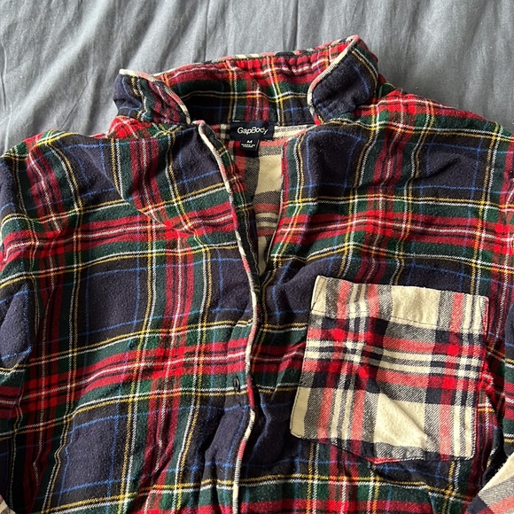 Gap body medium pajama flannel button shirt - Picture 3 of 4